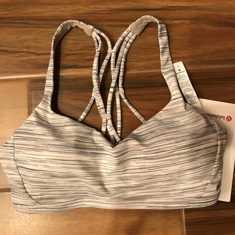 NWT lululemon free to be zen bra dark carbon gray - Picture 2 of 3